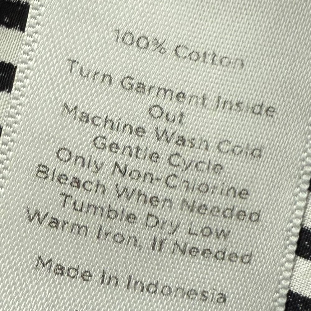 Talbots Black & White Boatneck Long Sleeve Blouse Side Zipper Size‎ M - Picture 8 of 9